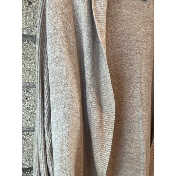 Anthropologie Gray Open Front Cardigan Sweater L - Picture 4 of 8